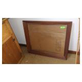 VTG OAK FRAME 35" X 30" (HOLDS 30" X 25" PICTURE)
