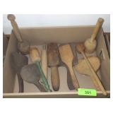 VTG TREEN WARE - SPOON, LADLE, MASHERS, ROLLING>>>