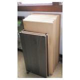 (25) 18 x 36  PRESS WOOD SHELVES (3) LAMINATED >>>