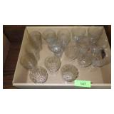 ASST ETCHED STEMWARE & GLASSES