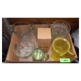 VINTAGE BEER PITCHERS, A.H. CRYSTAL PITCHER, >>>>>