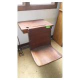 VINTAGE OAK SCHOOL DESK W/ CHAIR