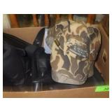 CAMO HATS (2 SNAPBACKS), TOE WARMERS BOOTS >>>>>>