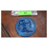 VINTAGE BLENKO? SAGITTARIUS ZODIAC SUN CATCHER