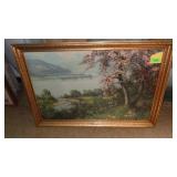 VINTAGE L. NEOGRADY PRINT ON BOARD 40 x 28 1/2>>>