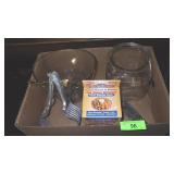 VTG COFFEE JAR, MCM SALAD BOWL, ALUMINUM MEAT>>>