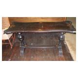 VTG ARTS NOUVEAU LIBRARY TABLE 60" X 22" X 30"