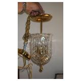 VTG WATERFORD CRYSTAL PENDANT BELL HANGING LIGHT>>