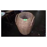 WICKER BASKET 24" TALL (SEE PICS FOR CONDITION)
