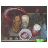 CHRISTMAS BL- TINS, COATED WIRE BELL BASKETS, >>>>