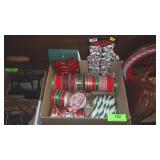 ASST. VINTAGE RIBBON, CHRISTMAS DIE CUTS, GIFT >>>