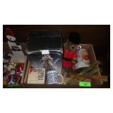 MUSICAL SANTA & CHIPMUNK, MUG, SANTA TIN, TY BEAR>