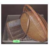 VINTAGE BASKETS, WOVEN MAIL HOLDER BASKET