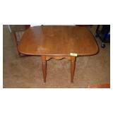 VINTAGE BAUMRITTER HARD MAPLE DROP LEAF END TABLE