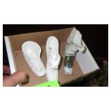 VTG FENTON? MILK GLASS CAT SHOE, FENTON DAISY &>>