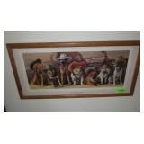 THE MAGNIFICENT SEVEN PRINT 31 x 15