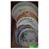 VTG PLATES (SOME HAND PAINTED), VTG LEFTON BOWL