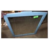 FRAMED BEVELED MIRROR  22 1/2 x 27 1/2