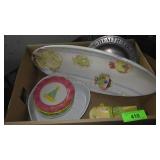FISH PLATTER, CUPCAKE COLLECTION PLATES, HEART>>>>