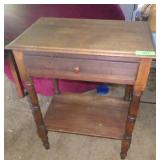 PRIMITIVE ONE DRAWER TABLE 23 x 16 x 29