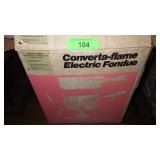 VTG CONVERTA-FLAME ELECTRIC FONDUE SET (UNTESTED)