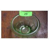 VTGAZEL ATLAS URANIUM GLASS REST WELL MIXING BOWL>