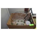 CHRISTMAS PLATTER, SPODE HURRICANE CANDLE HOLDER>>