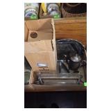ASST. VTG SILVERPLATE (CARAFE HANDLE IS BROKEN>>>