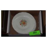 VTG MacBeth-EVANS URANIUM GLASS BREAD PLATES