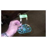 VTG BRASS CLAWFOOT TUB RIM SOAP HOLDER