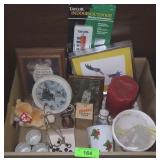 VTG COCKTAIL PICKS & FRAMED PRINT, PLANTERS, NIP>>