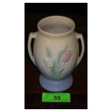 VTG HULL POTTERY VASE TULIP PATTERN 6.5" TALL>>>