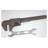 VINTAGE FOR SCRIPT WRENCH & PIPE WRENCH