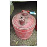 VINTAGE METAL GAS CAN (NO LID)