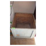 WOODEN BOX 28" X 27" X 25.5"