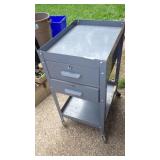 METAL CART ON WHEELS 2
