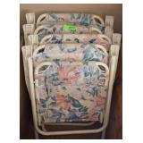 FOUR FOLDING CHAIRS