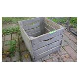 VINTAGE WOODEN CRATE 14 1/2 x 17 1/2 x 12