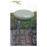 VINTAGE METAL STOOL 24" TALL