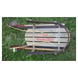 VINTAGE WOODEN PARIS KINDER SLED  34"