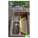 STANLEY FAT MAX SAW, HACK SAW, DRILL BITS
