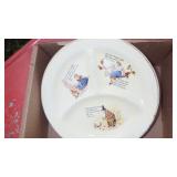 VINTAGE CHILDS NURSERY RHYME DIVIDED PLATE