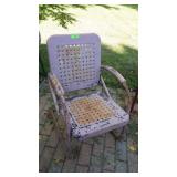 VINTAGE METAL PATIO SPRING CHAIR