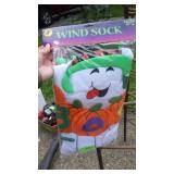 HALLOWEEN GHOST & BOO PUMPKINS WIND SOCK