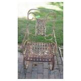 VINTAGE METAL PATIO SPRING CHAIR - MATCHES #200