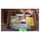 ASST. LURES (RUBBER WORMS, JIGHEADS, HOOKS, ETC)