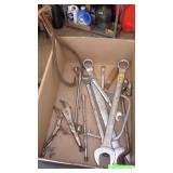 ASST TOOLS, WRENCHES, & VICE GRIP, SMALL VTG>>>>