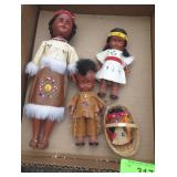 VINTAGE NATIVE AMERICAN DOLLS