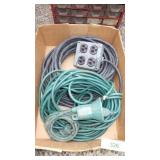 2 EXTENSION CORDS (1 HEAVY DUTY)