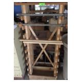HANDMADE CLAMP STAND W/ 2 WOOD CLAMPS